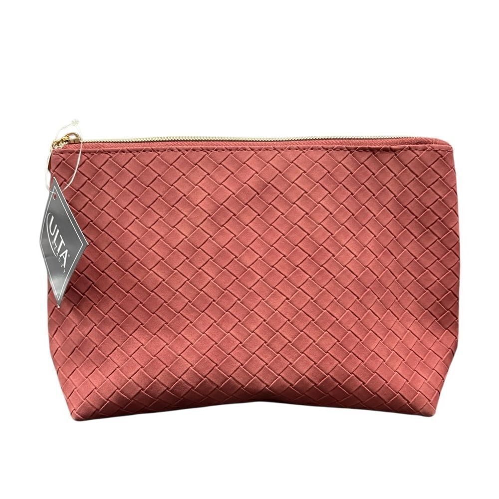 ULTA COLLECTION, Burnt Orange SUEDE MAKEUP BAG, New